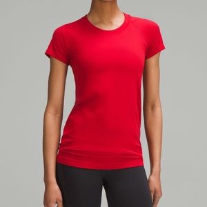 lululemon red swiftly top